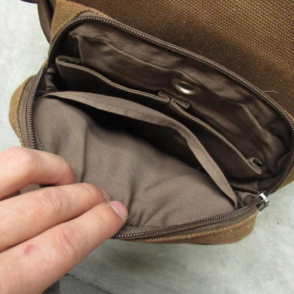 Pendleton Wool Crossbody Bag Unisex‎ One Size Brown Canvas Southwestern Travel